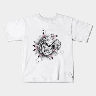 Little Fox Pink Kids T-Shirt